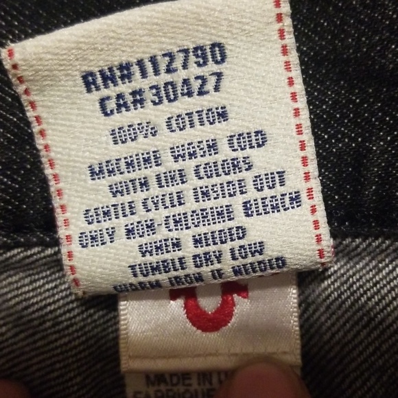 True Religion black jeans - Picture 5 of 8